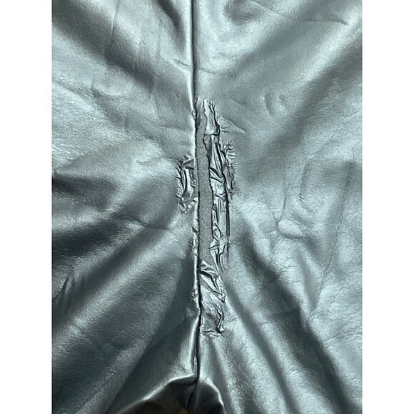 Yummie Faux Leather Leggings in Black Small As-is Vegan Pants - Picture 10 of 14